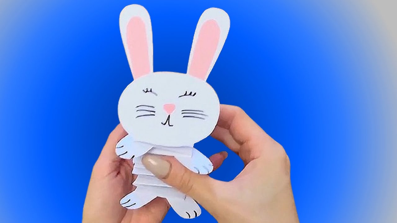 Cute Bunny - How to Make an Easy Toy for Kids / Nursery Craft Ideas #papercrafts