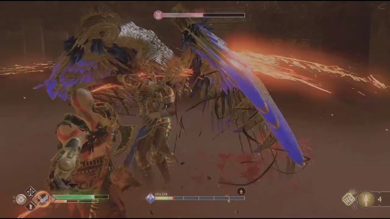 God of War Kratos Vs Hildr Niflheim Valkyrie