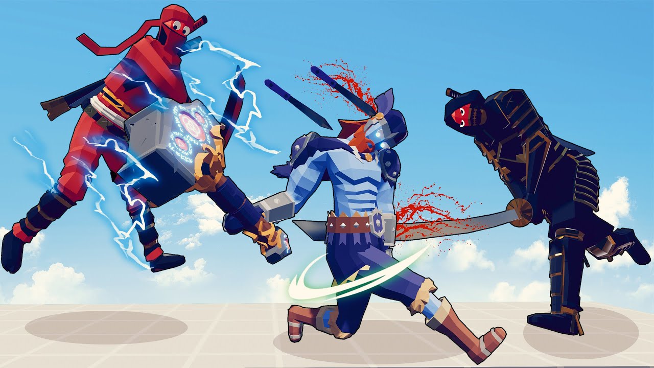 2x NINJA MASTER vs EVERY UNIT | Totally Accurate Battle Simulator-TABS