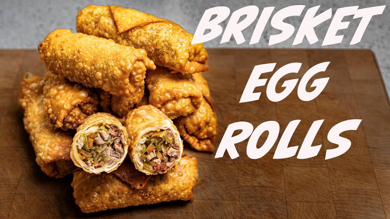 EGG ROLLS  - using leftover brisket