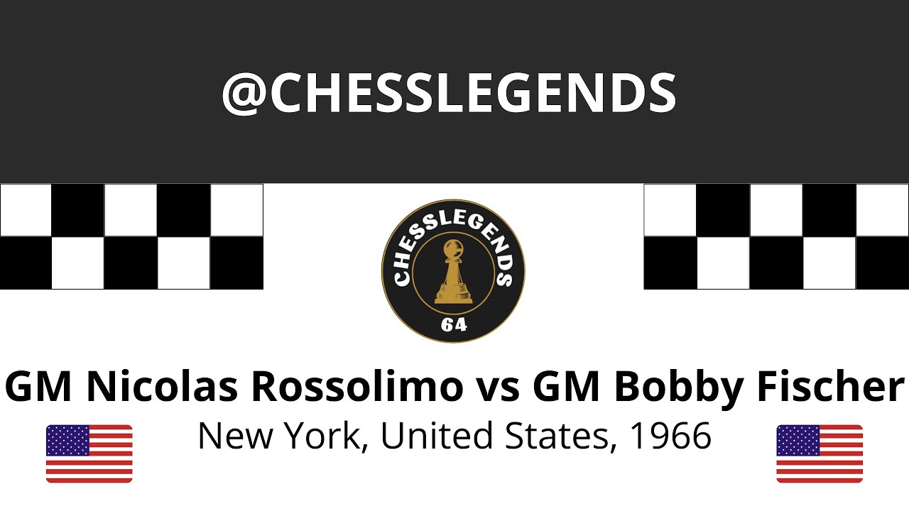 Nicolas Rossolimo vs Bobby Fischer, New York, United States, 1966.
