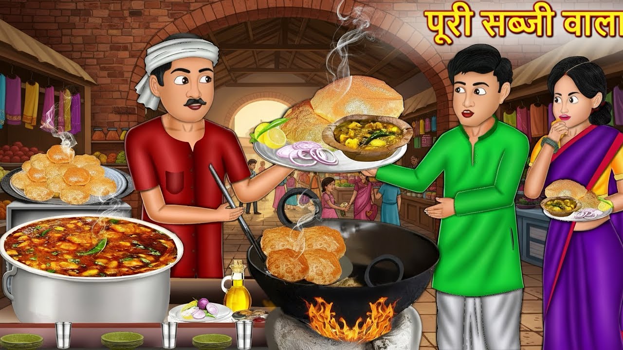 पूरी सब्जी वाला | Aalu Ki Sabji Aur Puri Wala | Hindi Kahaniya | StoryTime | Saas Bahu | Moral Story