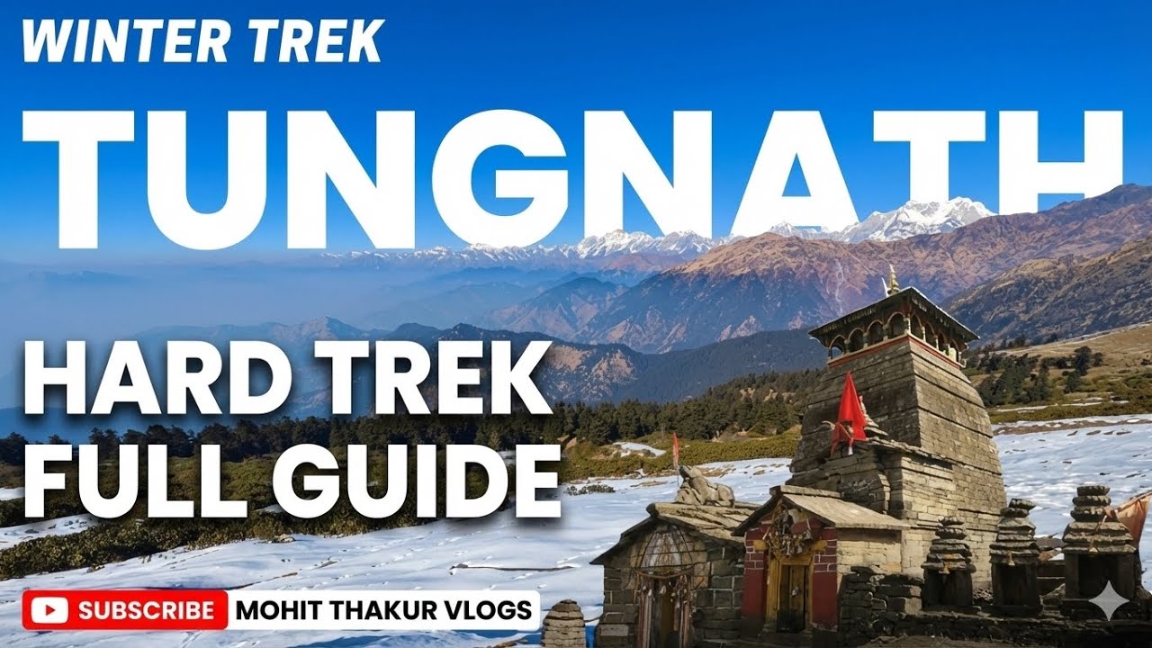TUNGNATH: WORLD HIGHEST SHIVA TEMPLE 🛕 | HARDEST TREKING | A LOTS OF FUN 🤩 | 