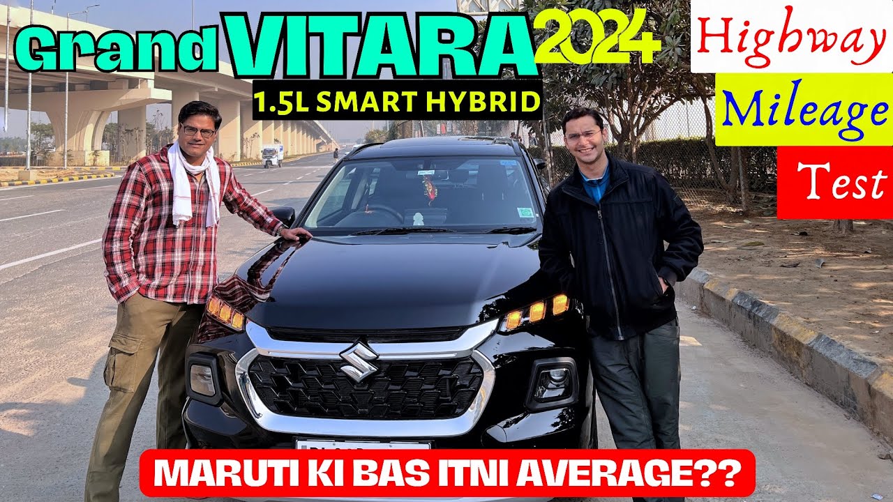Maruti Suzuki Grand Vitara 2024 Highway Mileage Test| Grand Vitara Smart Hybrid Mileage #grandvitara