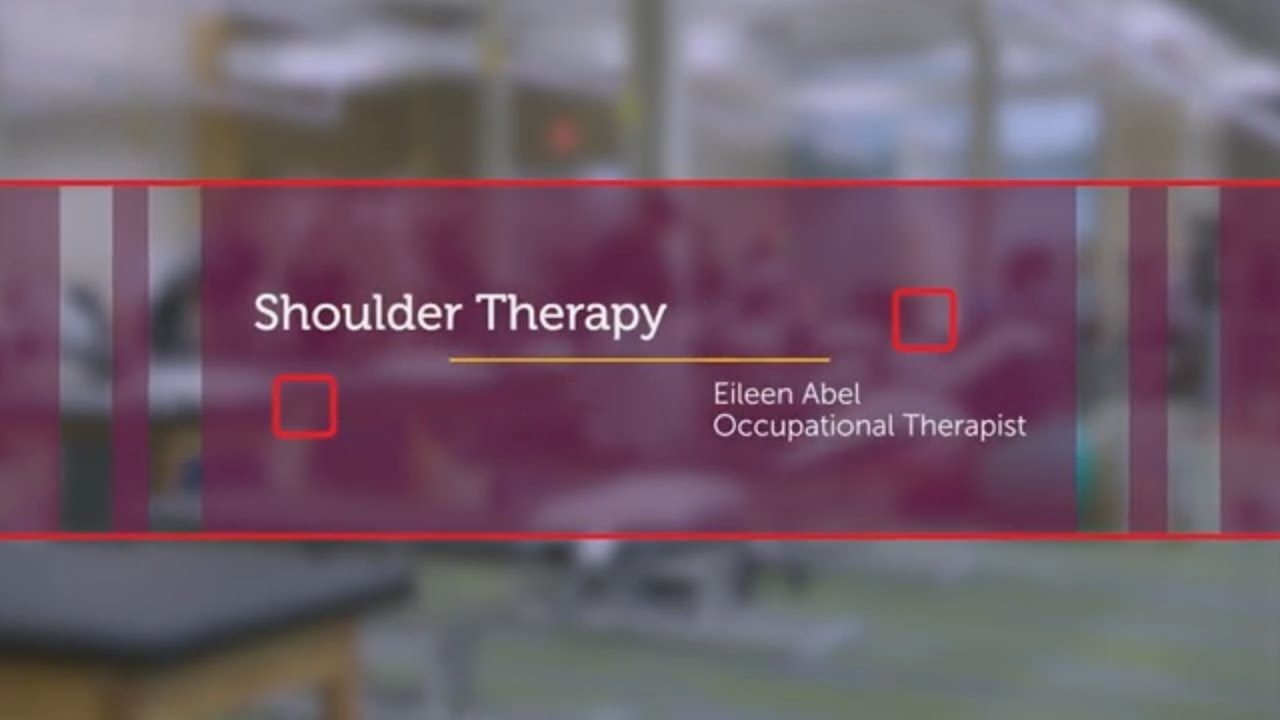 Orthopedic Rehabilitation: Shoulder therapy exercises