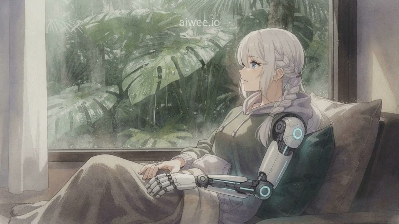 rainforest rain sounds 🌧️ tropical downpour ambience · heavy rain [10 HOURS] ☽ #lofi #rain