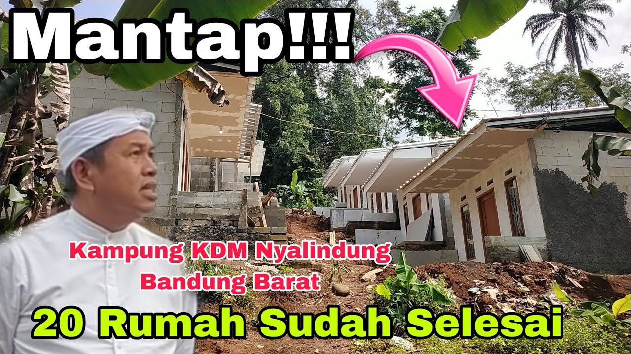 Mantap KDM Bangun 20 Rumah Korban Banjir Cimeta Nyalindung Bandung Barat #kdm 