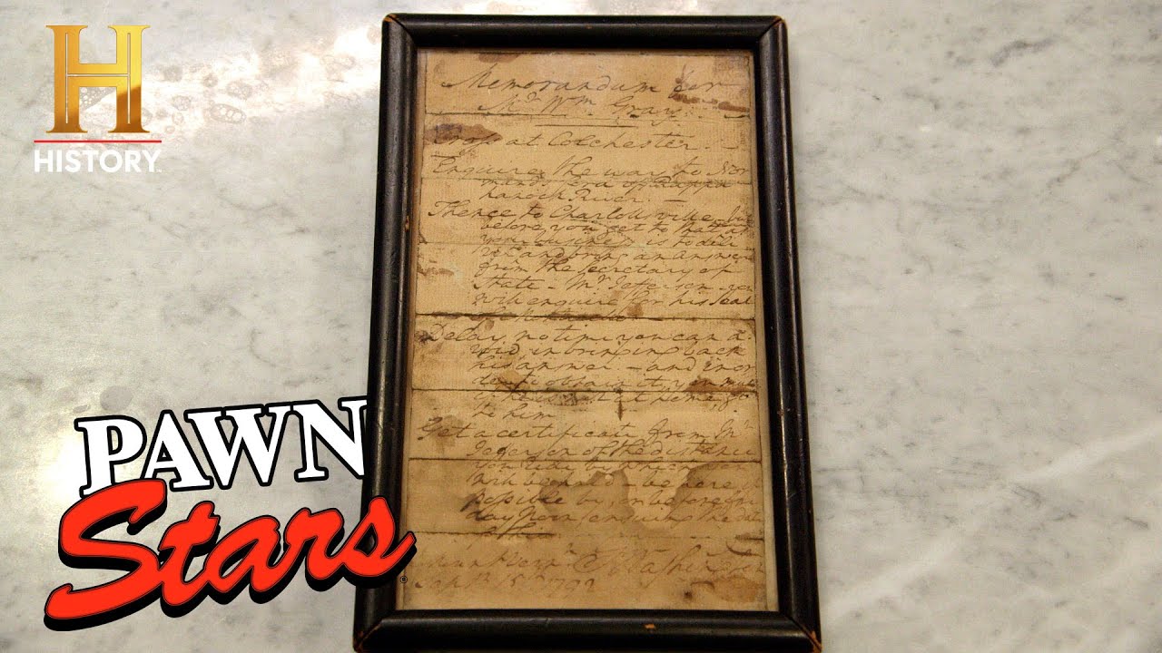 SUPER DAMAGED George Washington Letter is a Hard Sell (Season 21) | Pawn Stars