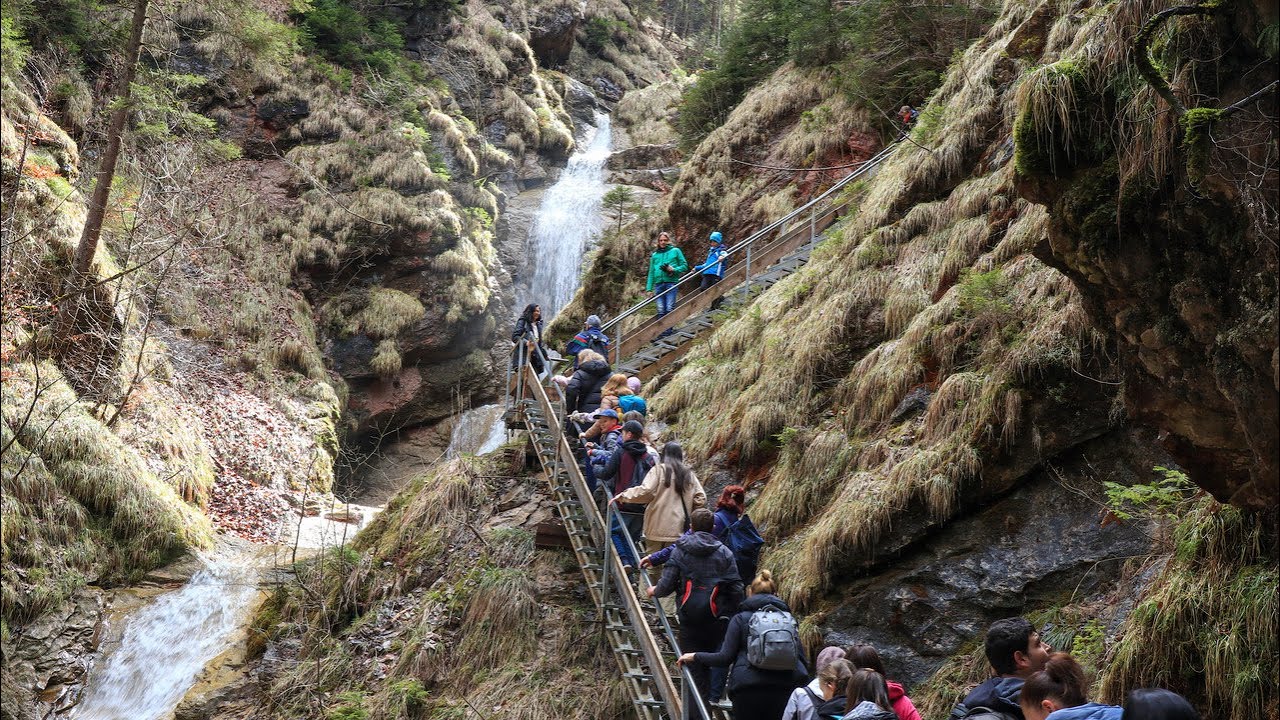 Wasserfallweg Nesselwang und H&uuml;tte Bergchalet&nbsp;Kronenh&uuml;tte 09.04.2023