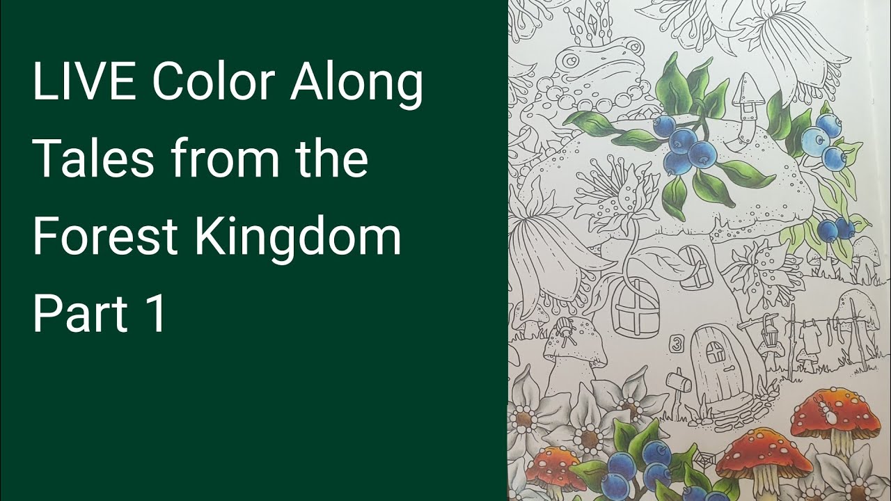 LIVE Tales from the Forest Kingdom | Color Along Part 1 | Polychromos Pencils