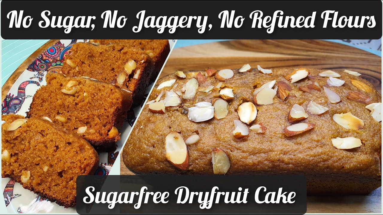 Christmas Cake Recipe | Sugar Free Dry Fruit Cake | Diabetic Cake | Easy Fruit Cake Recipe