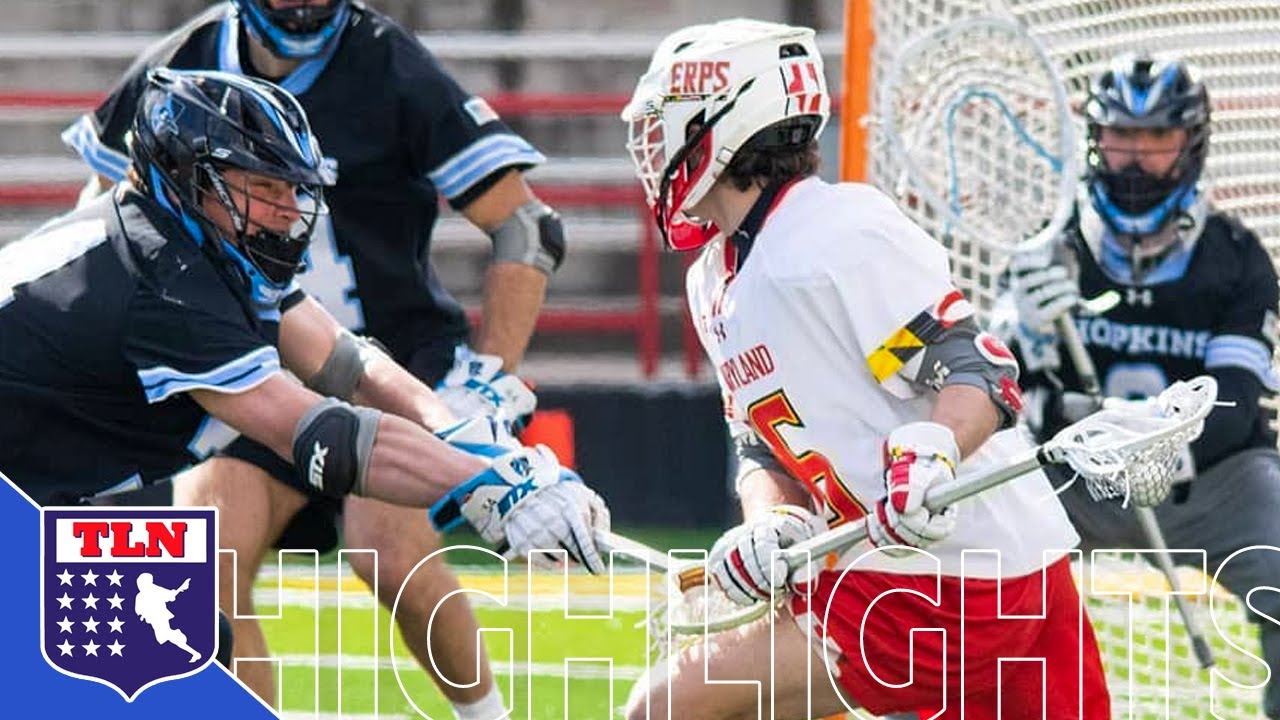 MARYLAND vs. HOPKINS LACROSSE HIGHLIGHTS | 2021 Season