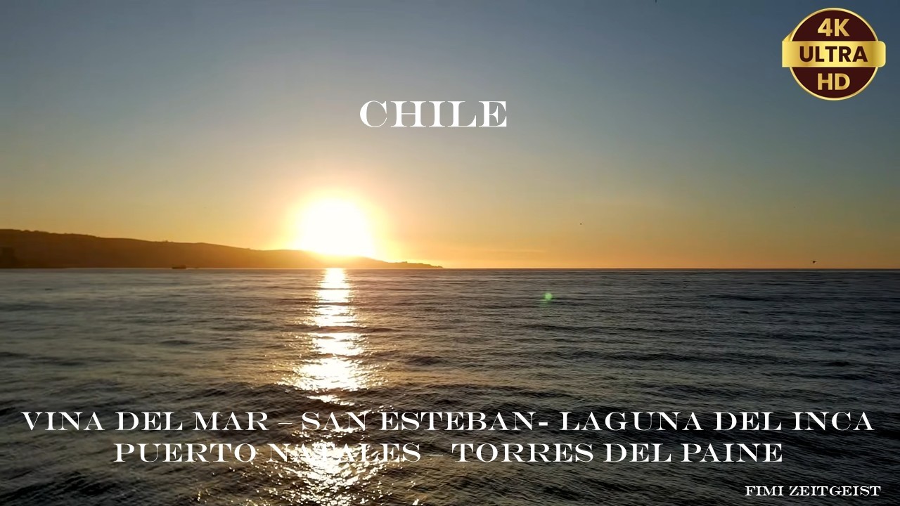 Chile 2025 Muy grande aventura. 4k drone video Patagonia, Vina Del Mar, Valparaiso, Inca Lagoon