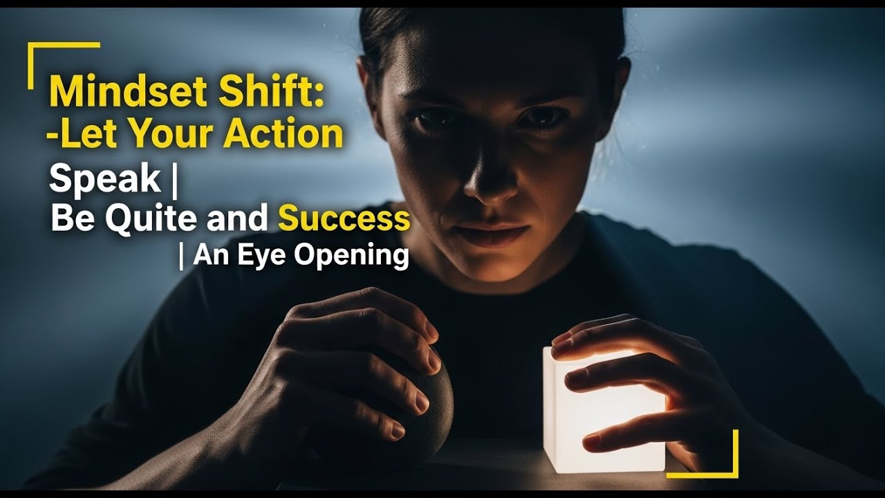 "Mindset Shift: -Let Your Action Speak | Be Quite and Get Success | An Eye Opening"