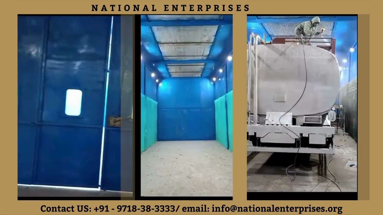 Side Draft Liquid Paint Spray Booth by National Enterprises