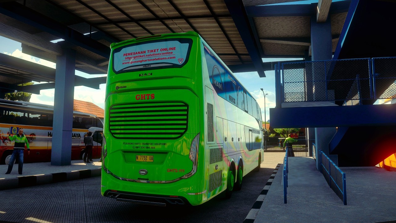 ASMR DRIVING Indonesian BUS with MAN RR4 dari malang Skala 1:1 || SANGAT REALISTIS || ETS2 INDONESIA