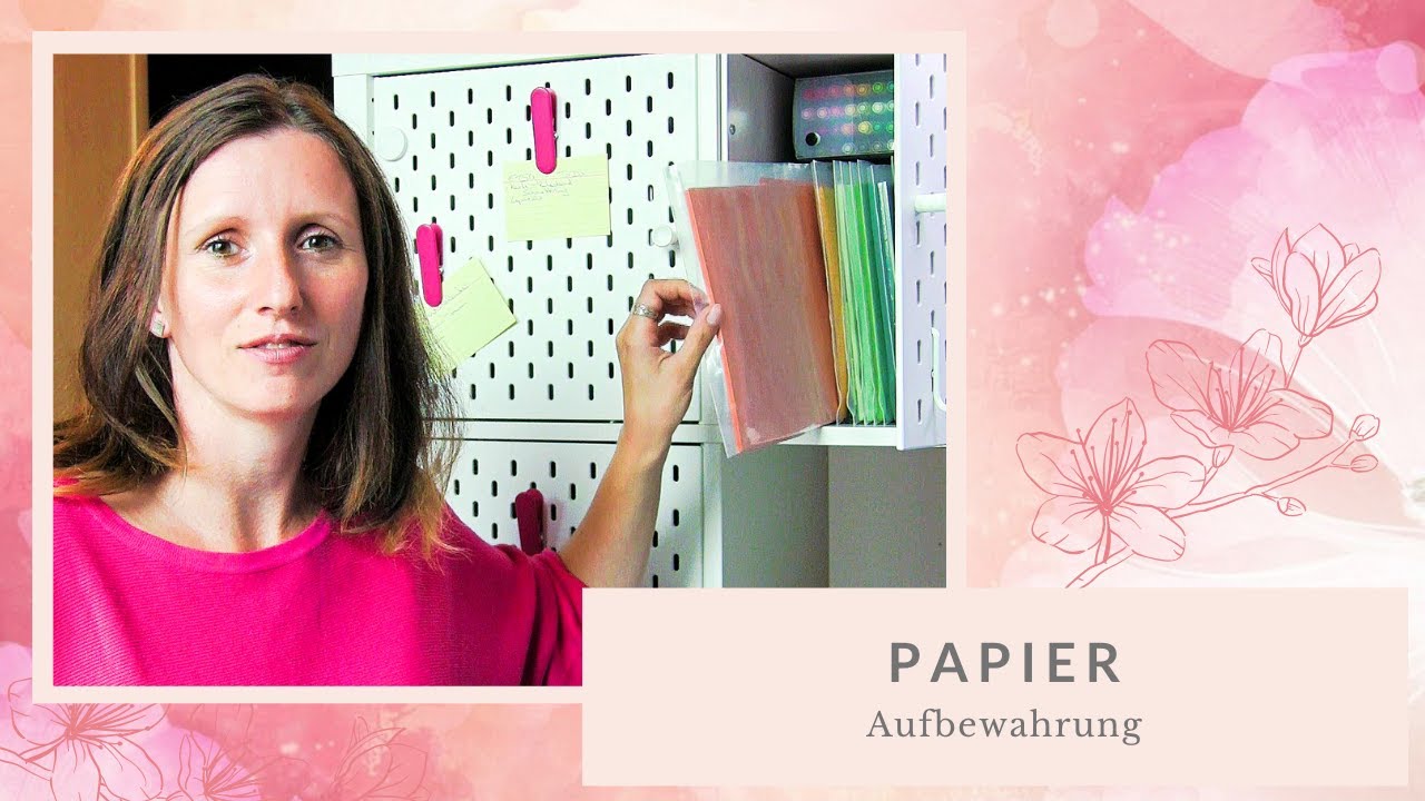 Papier - Aufbewahrung im Bastelzimmer