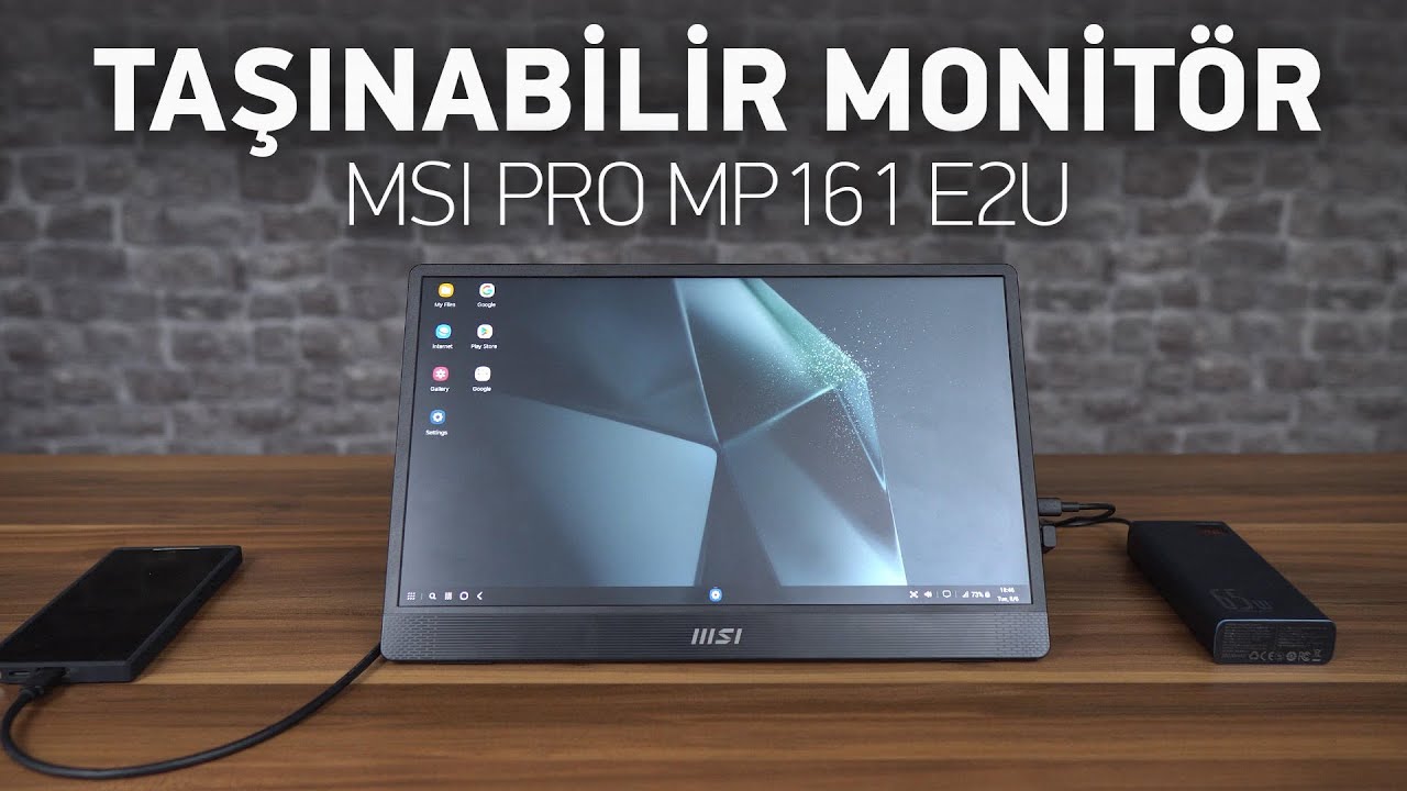 MSI PRO MP161 E2U - Taşınabilir Monitör!