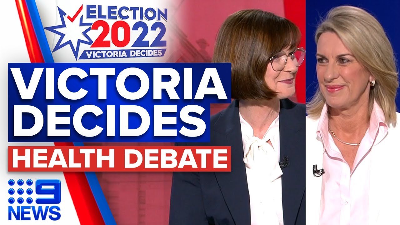 Health ministers go head-to-head in Victoria election debate | 9 News Australia