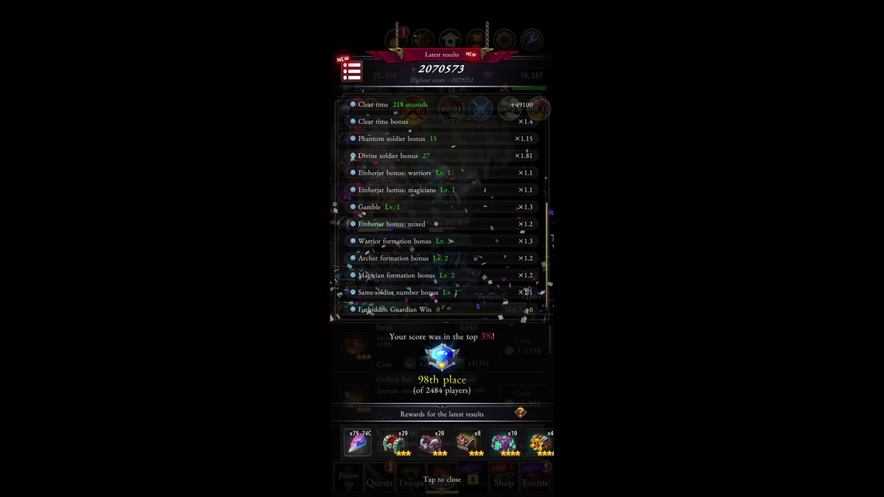 【Rogue with the Dead】Events ► Daily (Day 56): New UP High Score ★ 1290+ Rubies ║v3.7.0 #514║