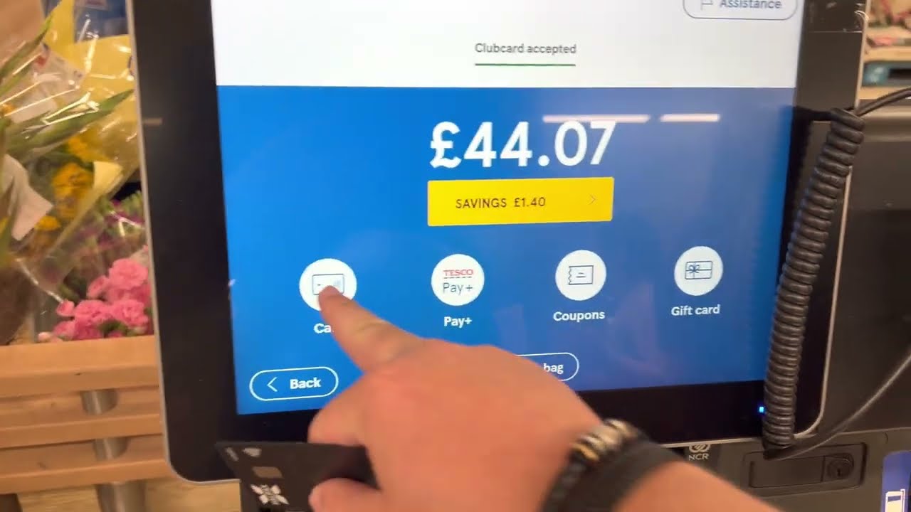 NCR scan as you shop checkout at Tesco extra Pitsea part 2