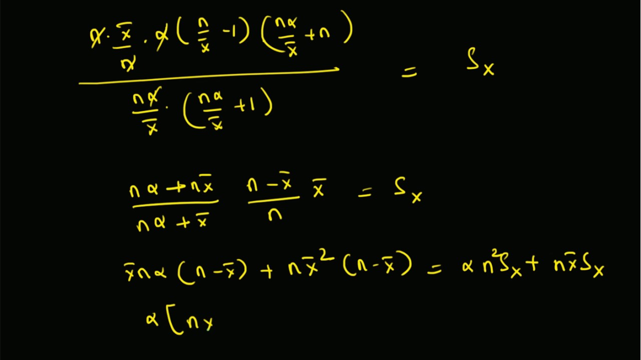 Moment method estimation: beta binomial distribution