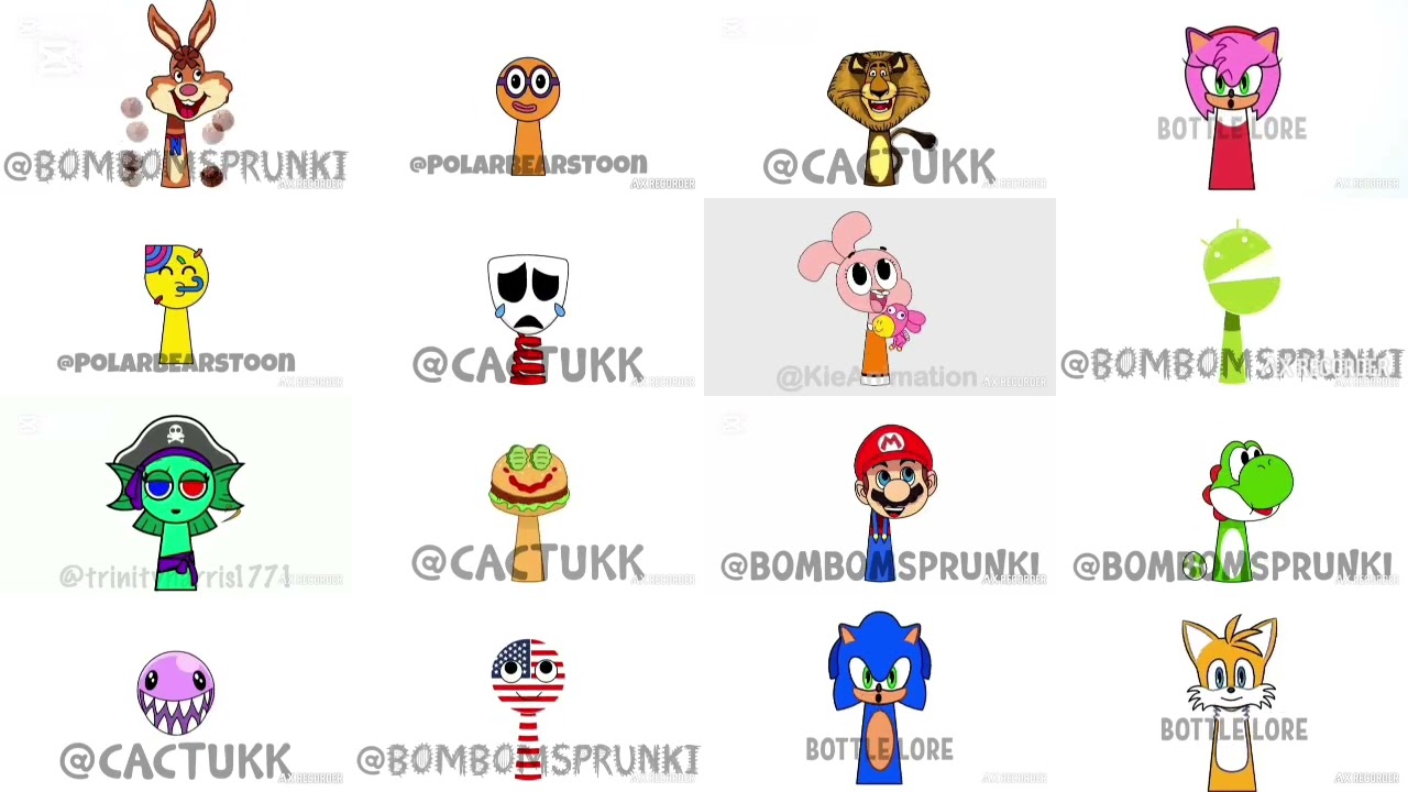 Sprunki oc superparison 2