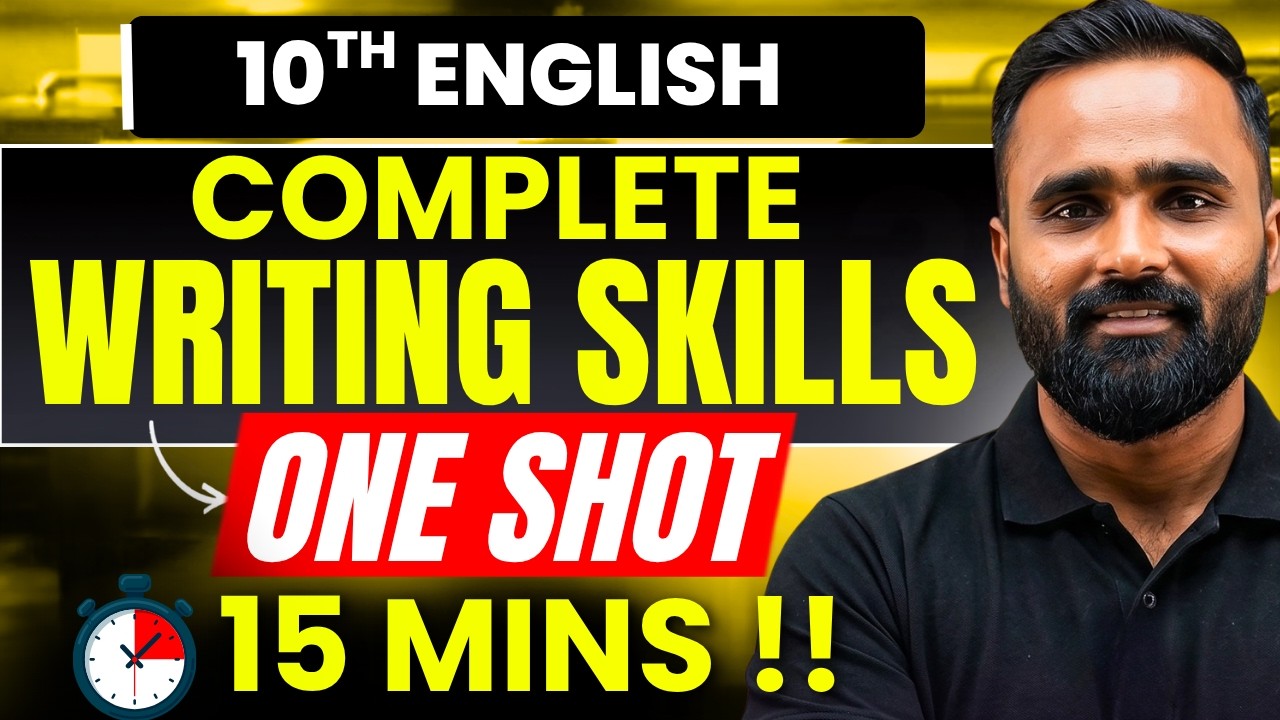 10th English Complete Writing Skills |Oneshot|Board Exam 2027|Pradeep Giri Sir