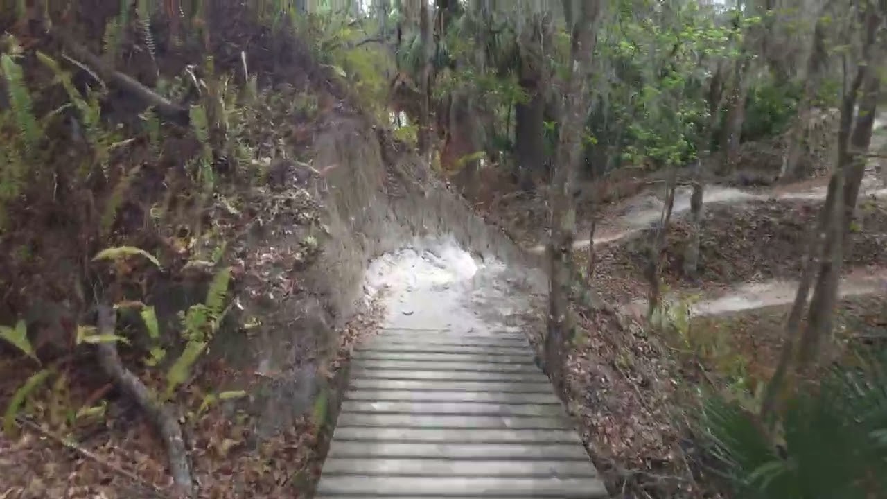 Riding the hardtail around Alafia. 