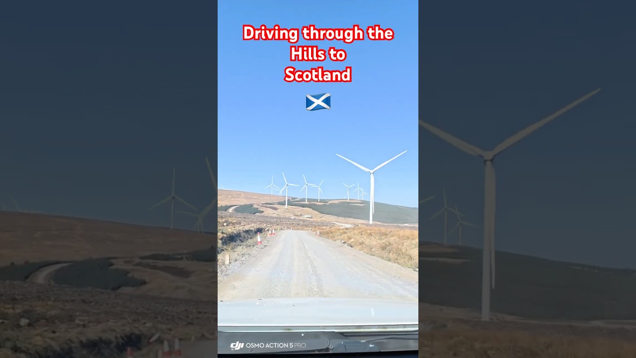 Driving through the Hills to Scotland #travelvlog #scotland #wanderlust #wandermore #enchente #dji
