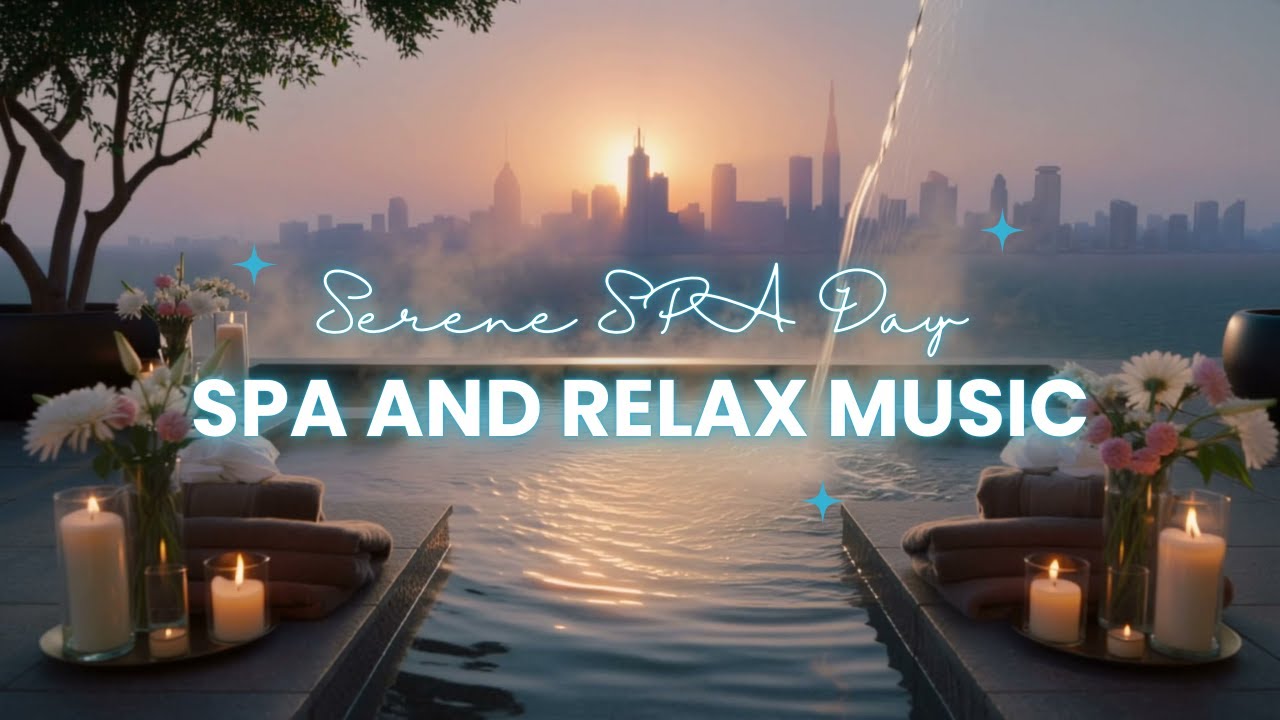 Sunset City Rooftop Spa Ambience for Deep Relaxation | 3 Hours | Serene SPA Day
