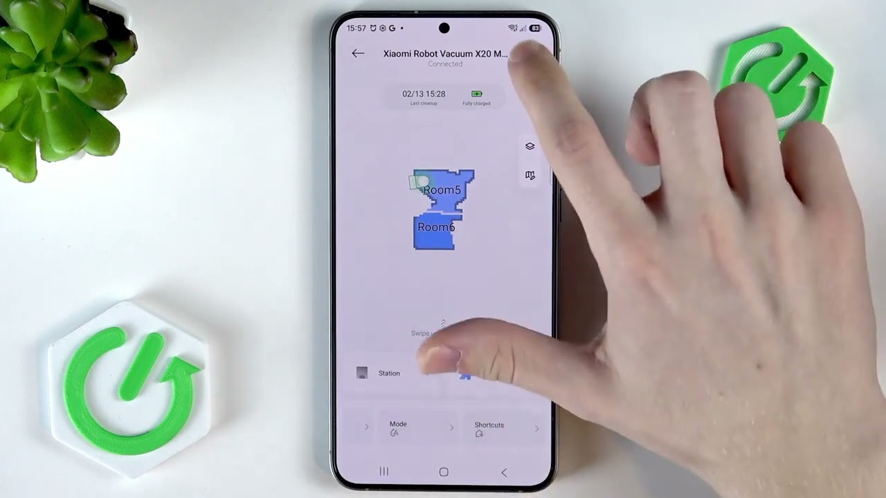 XIAOMI X20 Max – 자동 물걸레 청소 설정 변경 방법