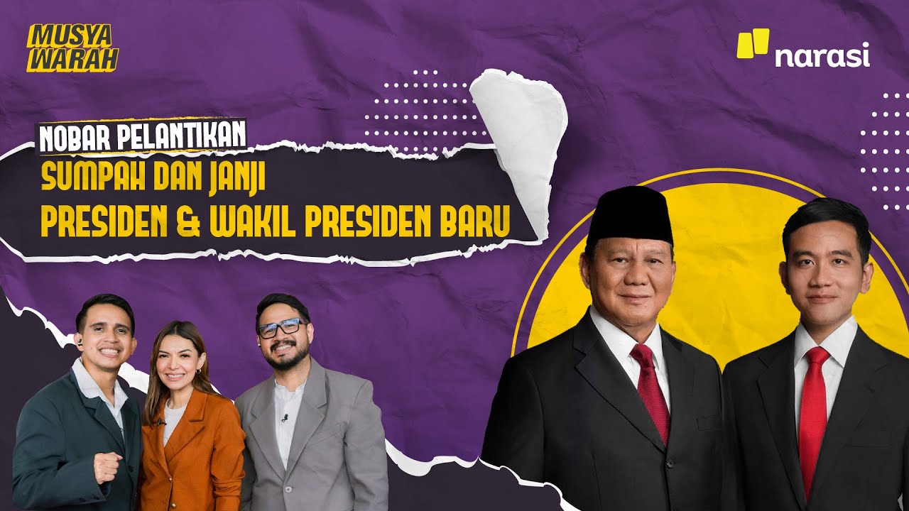 [LIVE] Pelantikan Prabowo-Gibran: Sumpah dan Janji Presiden & Wakil Presiden | Musyawarah