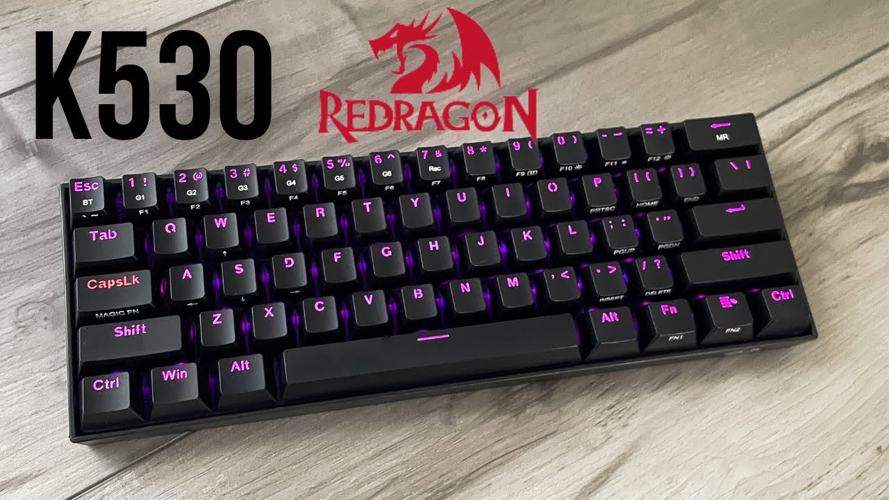 Обзор беспроводной механической клавиатуры Redragon K530 Draconic 60%! Бюджетный зверь!