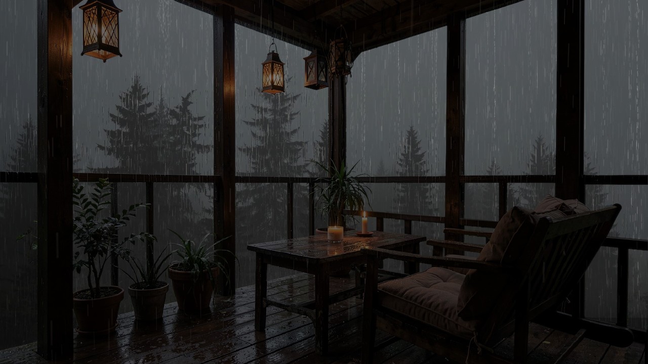 Balcony rains on silent nights - Let the world slow down, relax and sleep soundly