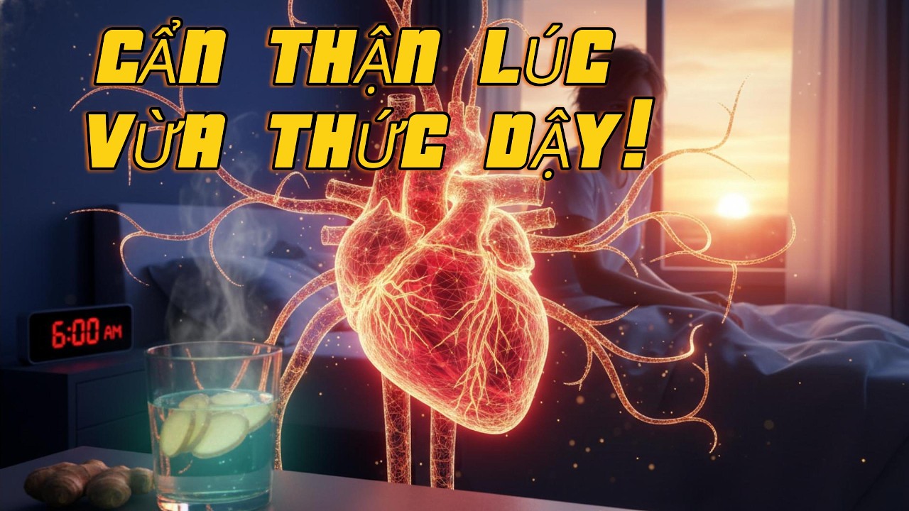 Tại sao không nên BẬT DẬY NGAY khi vừa tỉnh giấc? (Khung giờ nguy hiểm cho tim mạch)