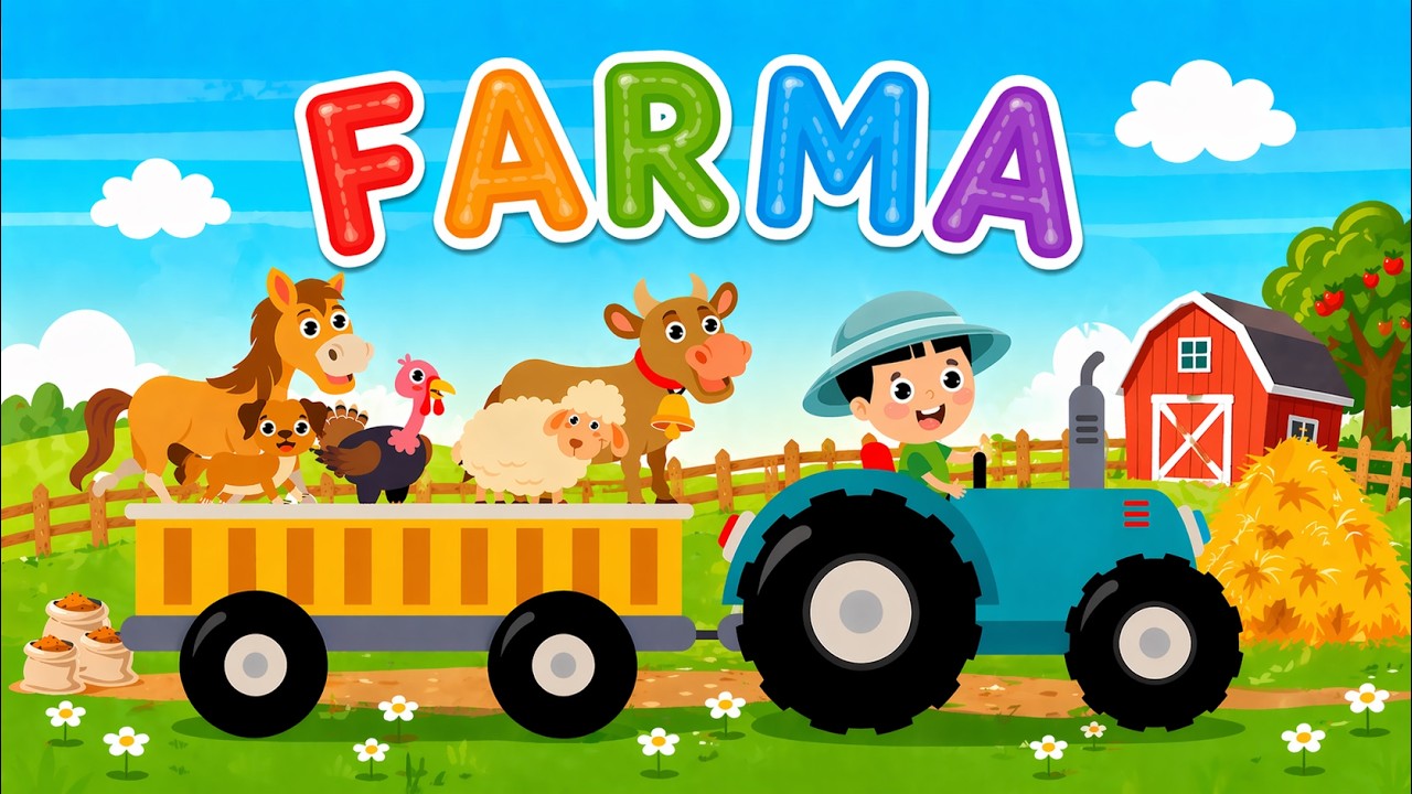 Učimo Životinje na Farmi 🎴 Edukativni Video za Djecu s Flash Karticama i Pravim Zvukovima