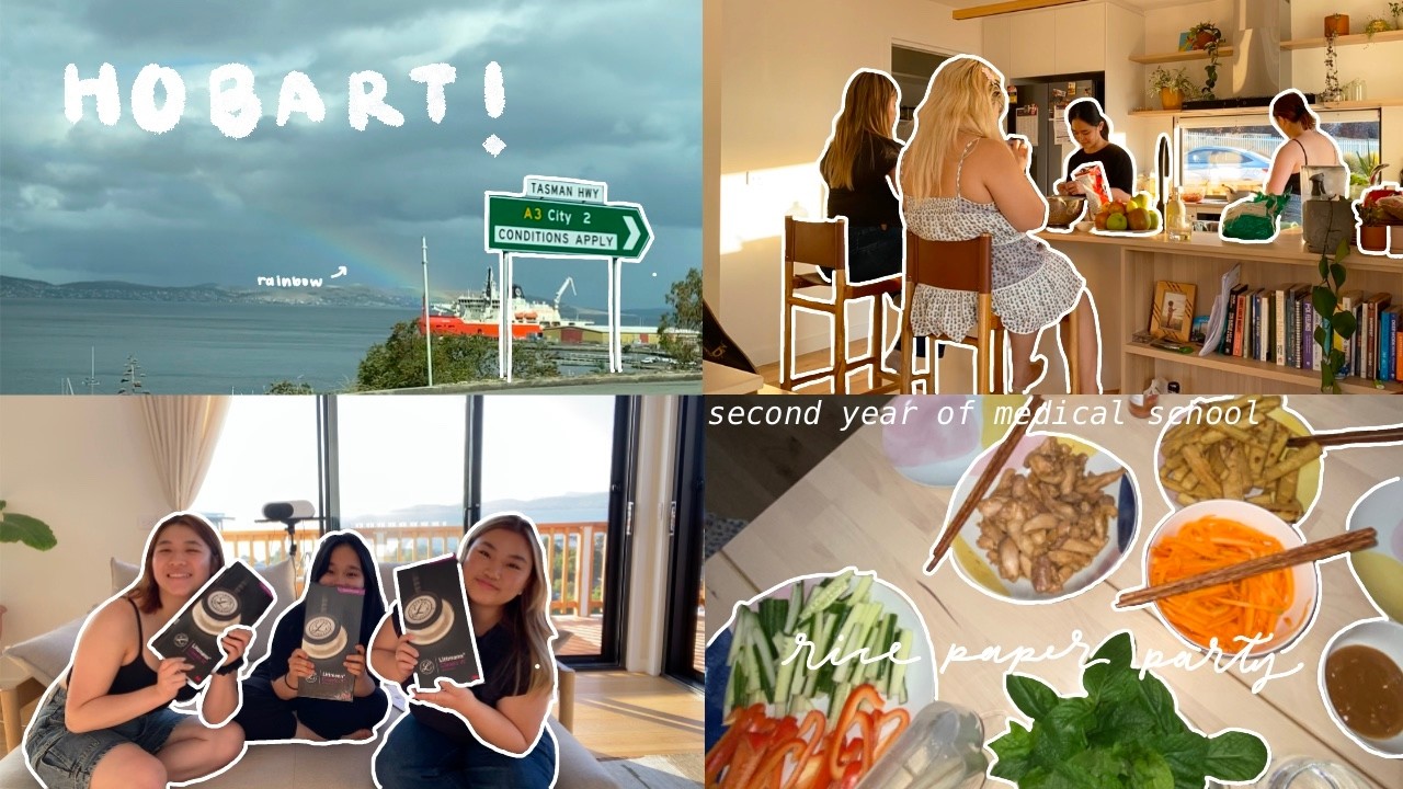 Back to Uni Vlog| 💁🏻‍♀️girls dinner🥢✨, unboxing my first stethoscope 🩺, returning to hobart