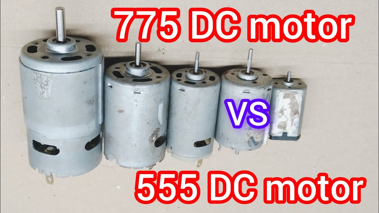 775 DC Motor TO 555 DC motor testing.