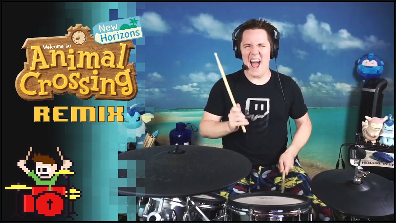 Animal Crossing: New Horizons Main Theme Remix On Drums!