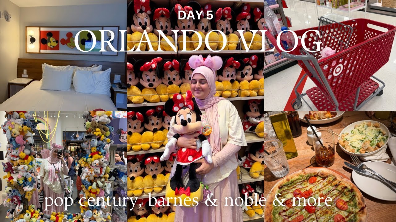 ORLANDO VLOG 🌟💕 | Day 5!! Pop Century, Barnes & Noble, Target and Disney Springs!
