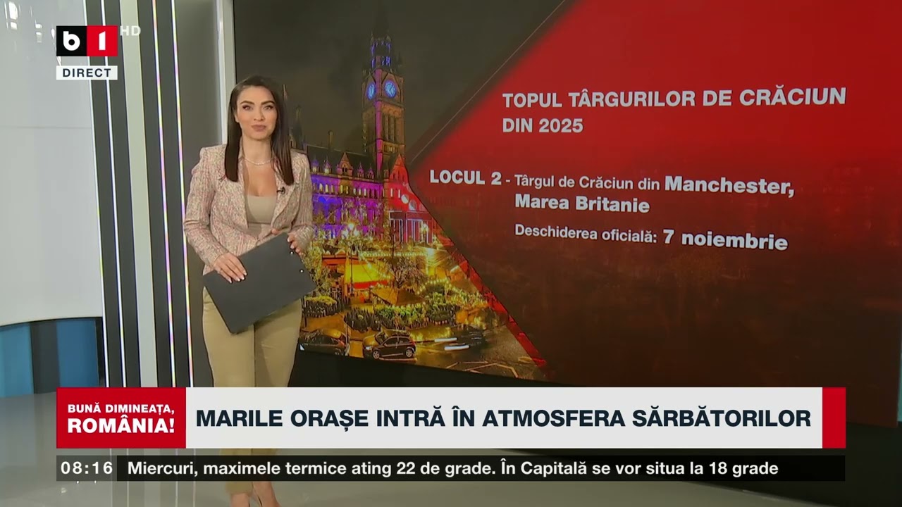 CELE MAI FRUMOASE TÂRGURI DE CRĂCIUN ÎN 2025_Știri B1TV_22 oct. 2025