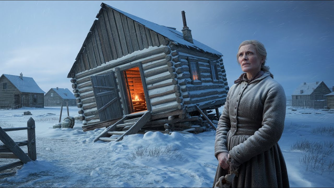 Everyone Laughed at The Widow's Tilted Cabin — Until It Sheltered the Entire Town During the Freeze