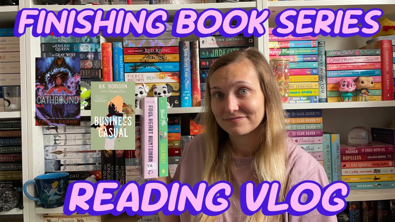 Finishing All the Book Series I'm in the Middle of! *spoiler free reading vlog*