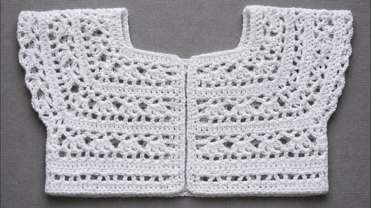 Beautiful Crochet Baby Frock Yoke Pattern | Easy & Elegant Crochet Yoke Design Tutorial👧💖