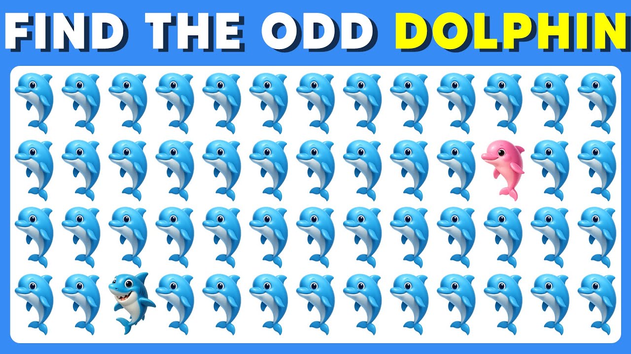 Find the ODD One Out - Sea Edition🐬🦀🦑 | Easy, Medium, Hard | Cow Quiz