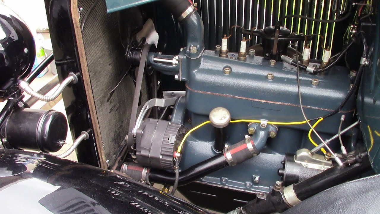 Converting an alternator to 6-volt positive ground.