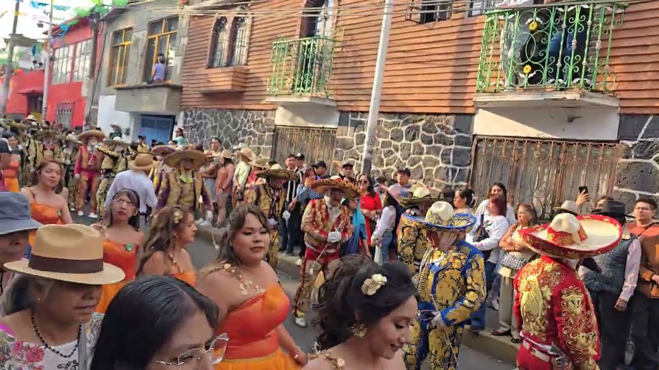 Carnaval San Francisco Tlaltenco 2026 Sociedad Benito Juarez Domingo 8 Charros y Damas 