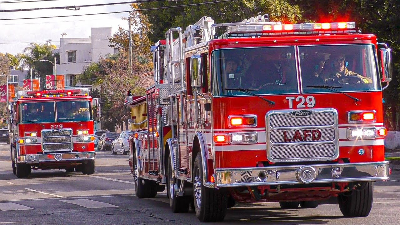 LAFD Task Force 29 (NEW TRUCK 29), Battalion 18, Rescue 61, Engine 68, Task Force 61, & Rescue 861