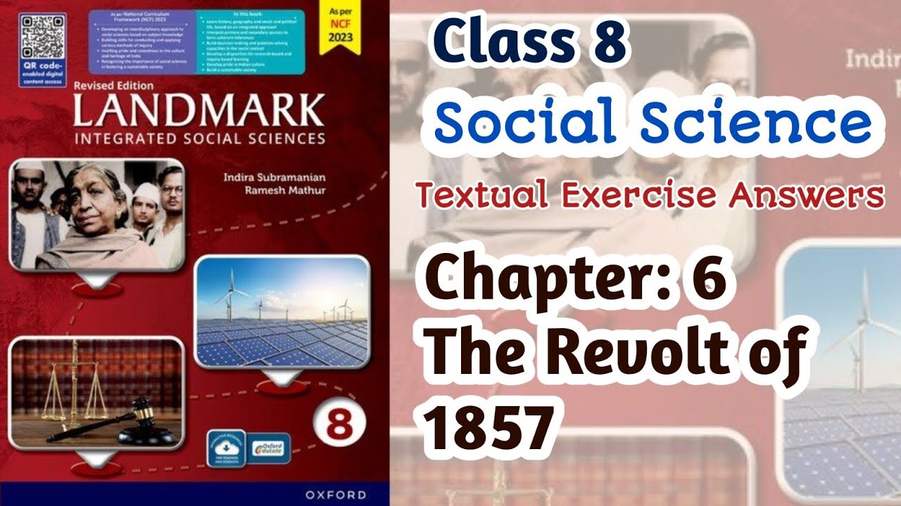 Class 8 SST | Landmark | Chapter 6: The Revolt of 1857 | Exercise Answers #landmark #oxford